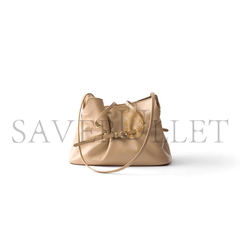 PRADA DADA SMALL NAPPA LEATHER BAG 1BG586 (25*18.5*11.5cm)